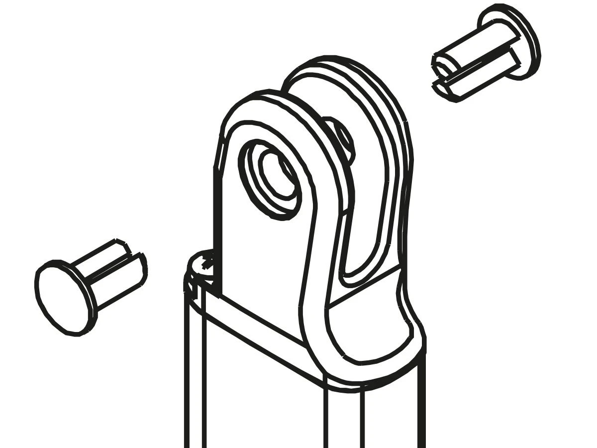 Fiamma Bovenstuk Staander Links F45S/F65S 4 Fiamma Bovenstuk Staander Links F45S/F65S - Afbeelding 2