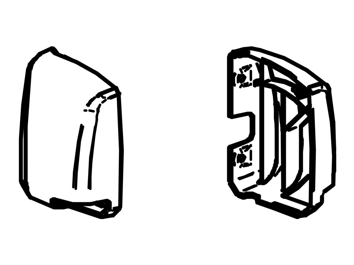 Thule Omnistor Set Eindkappen Cassette 3200 4 Thule Omnistor Set Eindkappen Cassette 3200 - Afbeelding 2