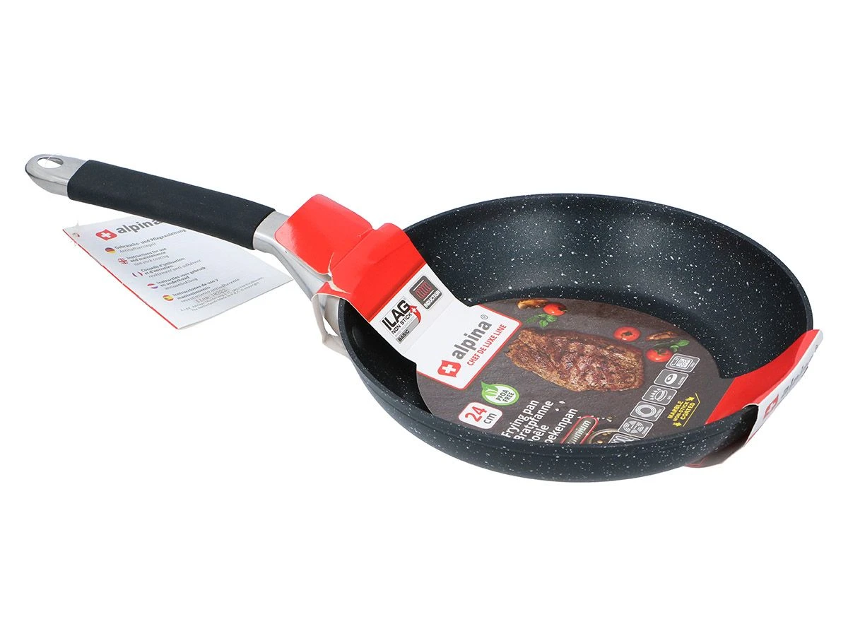 Alpina 24 Cm Marble Koekenpan 3 Alpina 24 Cm Marble Koekenpan