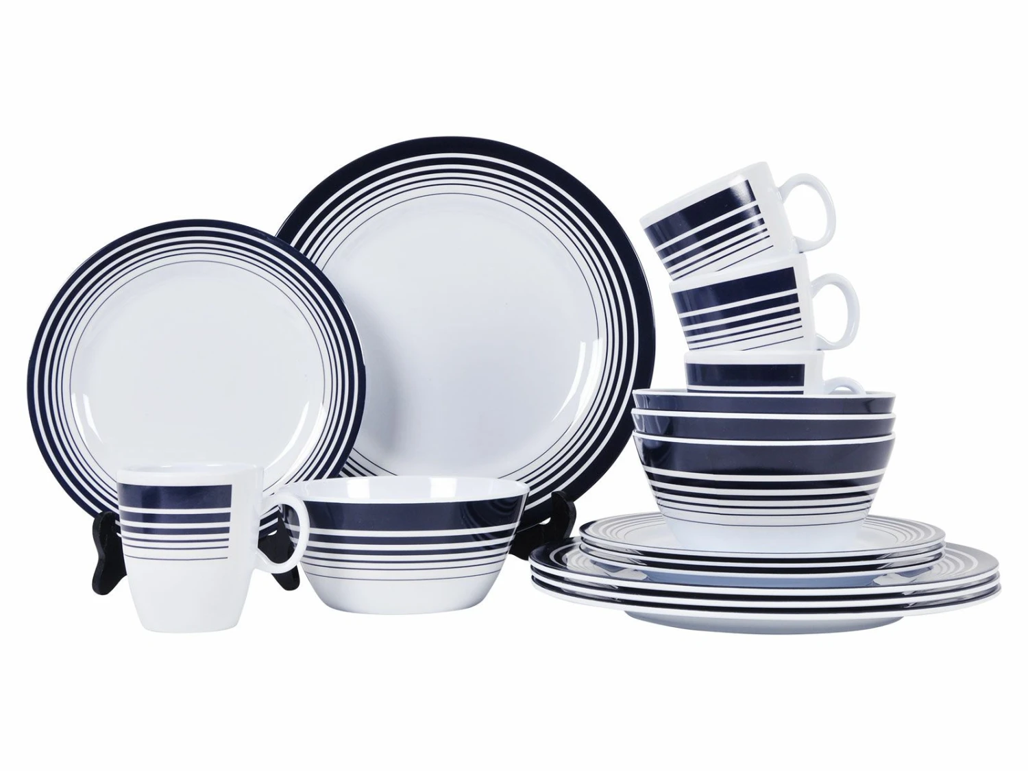 Bo-Camp Navy 16-delig Serviesset 3 Bo-Camp Navy 16-delig Serviesset