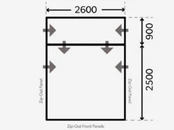 Dometic Rally Air Pro 260 Drive-Away Campertent -Kampeer Speciaal Winkel kampa dometic plattegrond rally 260 drive away 2021 ecommerce 56df