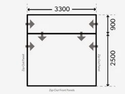 Dometic Rally Air All-Season 330 Drive-Away Campertent -Kampeer Speciaal Winkel kampa dometic plattegrond rally 330 drive away 2021 ecommerce c6a6 1