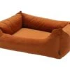 Madison Small Velours Orange Hondenmand
