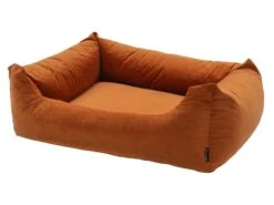 Madison Small Velours Orange Hondenmand