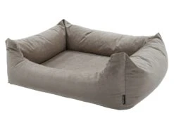 Madison Small Velours Taupe Hondenmand