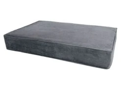 Madison Small Velours Grey Orthopedisch Hondenkussen