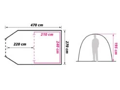 Obelink Albatros 4 Easy Air Tunneltent -Kampeer Speciaal Winkel obelink albatros easy air floor plan ecommerce 6173