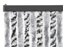 Obelink Zwart/grijs Gestreept Chenille Gordijn -Kampeer Speciaal Winkel obelink chenille gordijn 3 ecommerce b2d1 1