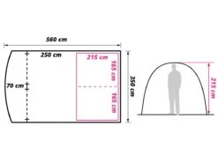 Obelink Living Tunneltent -Kampeer Speciaal Winkel obelink living floor plan ecommerce 077c 1
