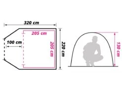 Obelink Shelter 3 CoolDark Koepeltent -Kampeer Speciaal Winkel obelink shelter 3 cooldark floor plan ecommerce 7d85