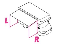 Obelink Queen Zijwand 275 Rechts 5 Obelink Queen Zijwand 275 Rechts -Kampeer Speciaal Winkel obelink zijwand links rechts ecommerce 1