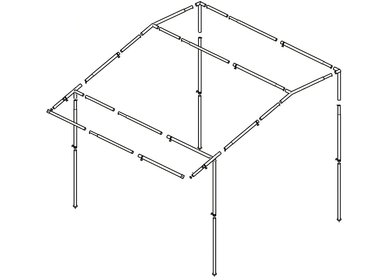 Hypercamp Oxford 1 Wintertentframe 3 Hypercamp Oxford 1 Wintertentframe