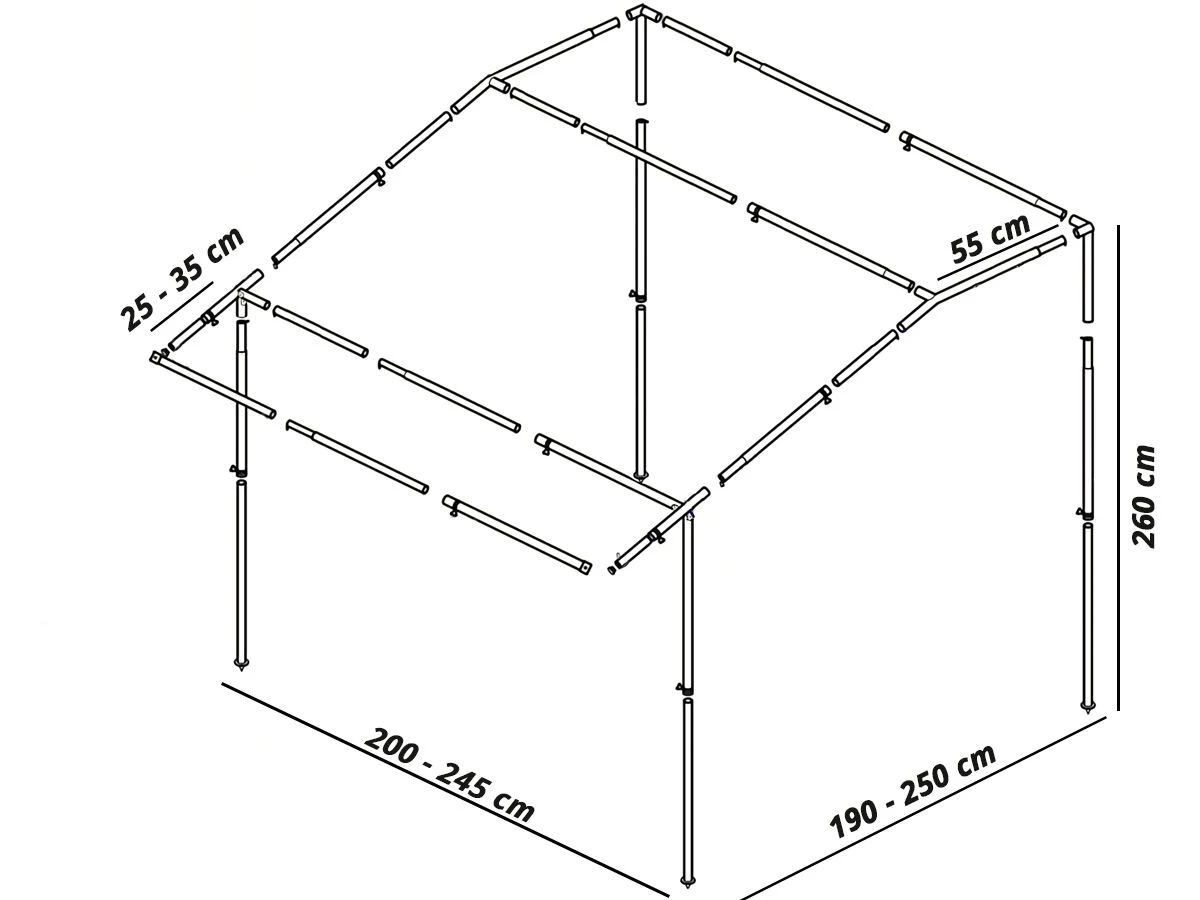Hypercamp Oxford 1 Wintertentframe 4 Hypercamp Oxford 1 Wintertentframe - Afbeelding 2